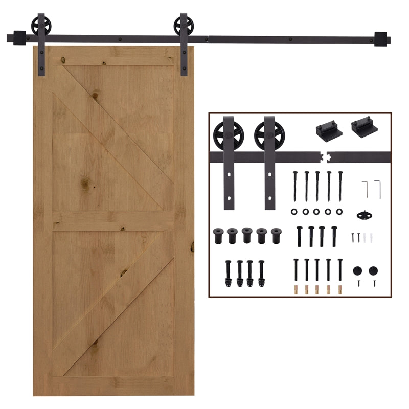 6ft Sliding Barn Door Track Kit Set