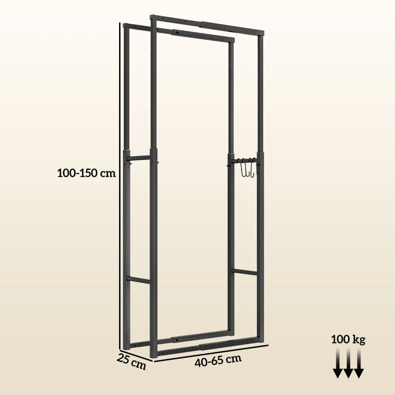 40-65/100-150cm Adjustable Metal Log Holder