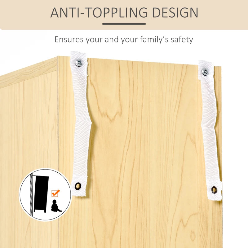 204 CD Tall Narrow Media Storage Tower - Stylish Oak Tone Organizer for DVDs, CDs, and Games - Space-Saving Design