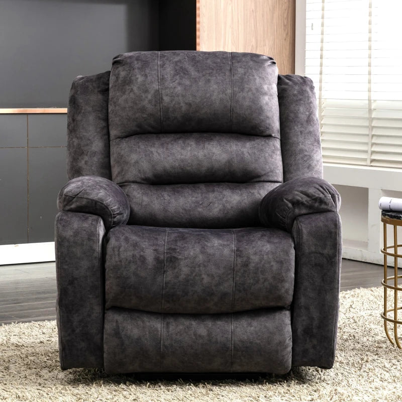 Electric Recliner Chair with Massage and Heating for Elderly, Grey Power Lift Armchair, 87x85x107 cm