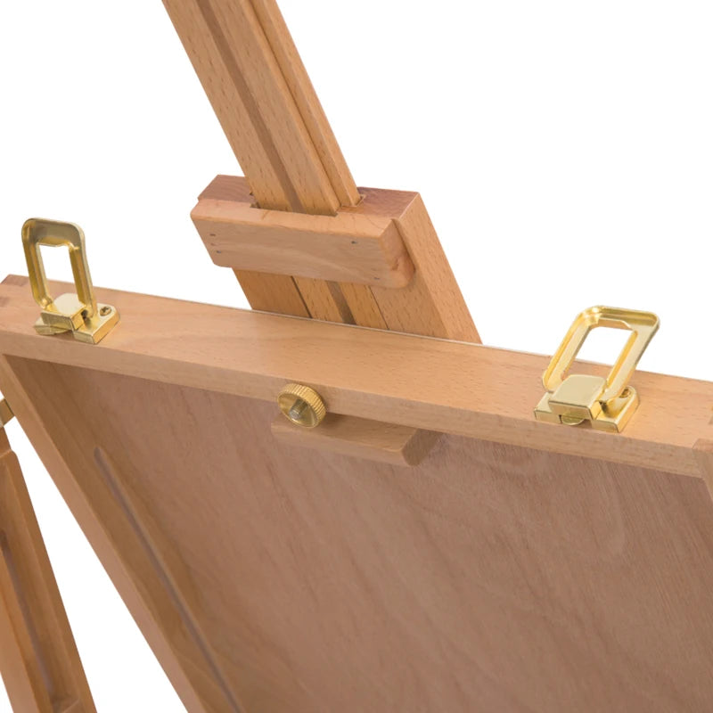 Portable Wooden Art Easel Tripod - Lightweight Folding Sketch Board for Artists & Painters - Natural Wood Craft Supplies