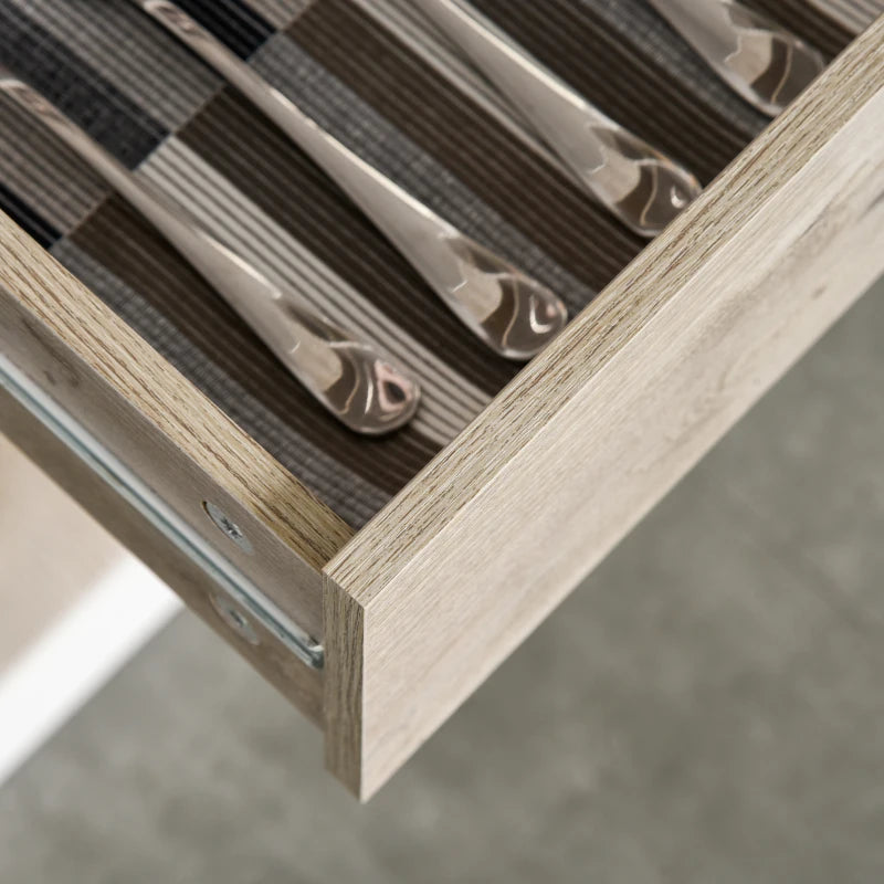 Stylish Kitchen Cupboard Sideboard Storage Cabinet with Countertop, Adjustable Shelves & Drawers for Dining & Living Room