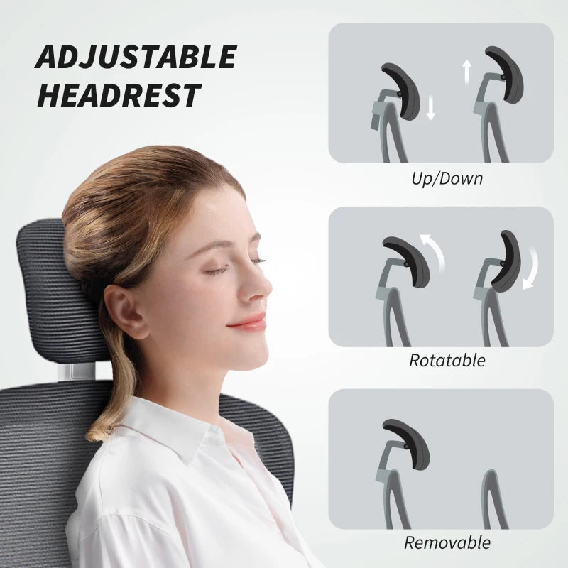 Ergonomic Mesh Back Office Chair with Lumbar Support - Stylish Charcoal Grey Design for Comfort and Productivity