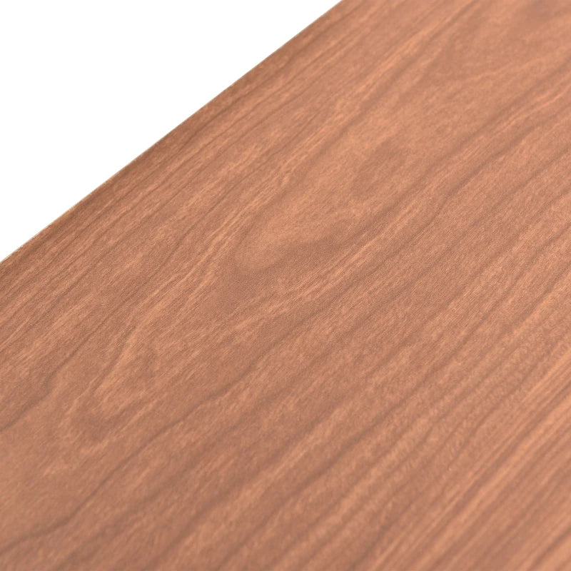 Vintage Rattan Sideboard Cabinet with Storage Drawers - Wooden Chest for Bedroom & Hallway, 120x40x90 cm, Walnut Finish