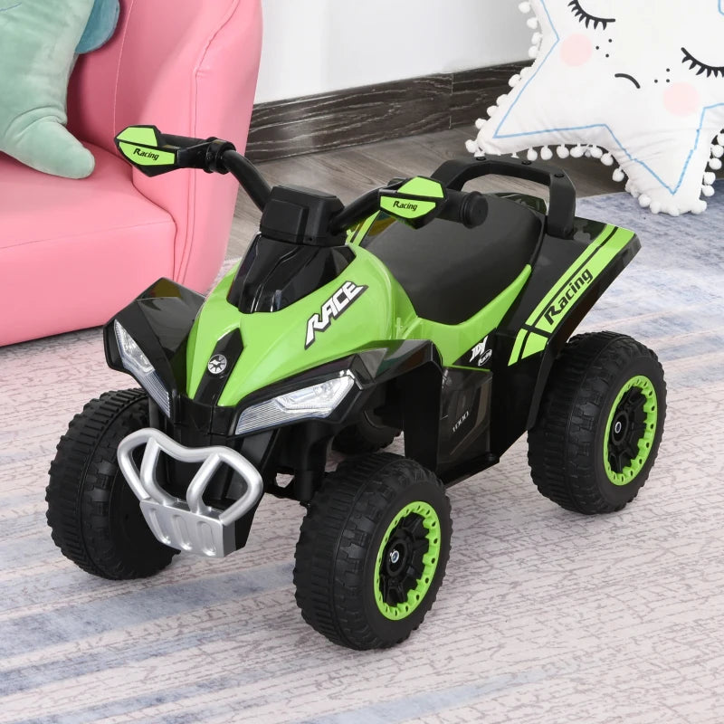 Green and Black Toddler Ride On Car Walker Foot to Floor for Kids