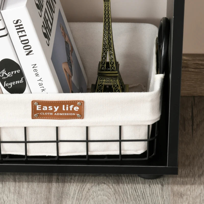 8 Tier Freestanding Bookcase Melamine Surface Anti Tipping Foot Pads Home Display Storage Grid Stand Bedroom Living Room Furniture Modern Black