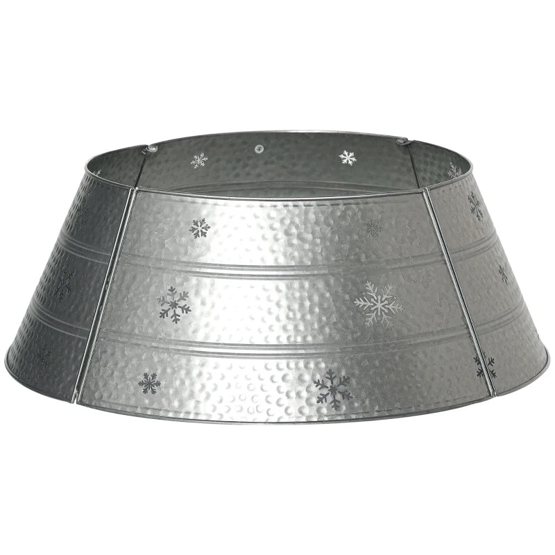 66cm Hammered Steel Christmas Tree Base Collar - Durable, Stylish Support for Holiday Decor - Perfect for Any Christmas Tree