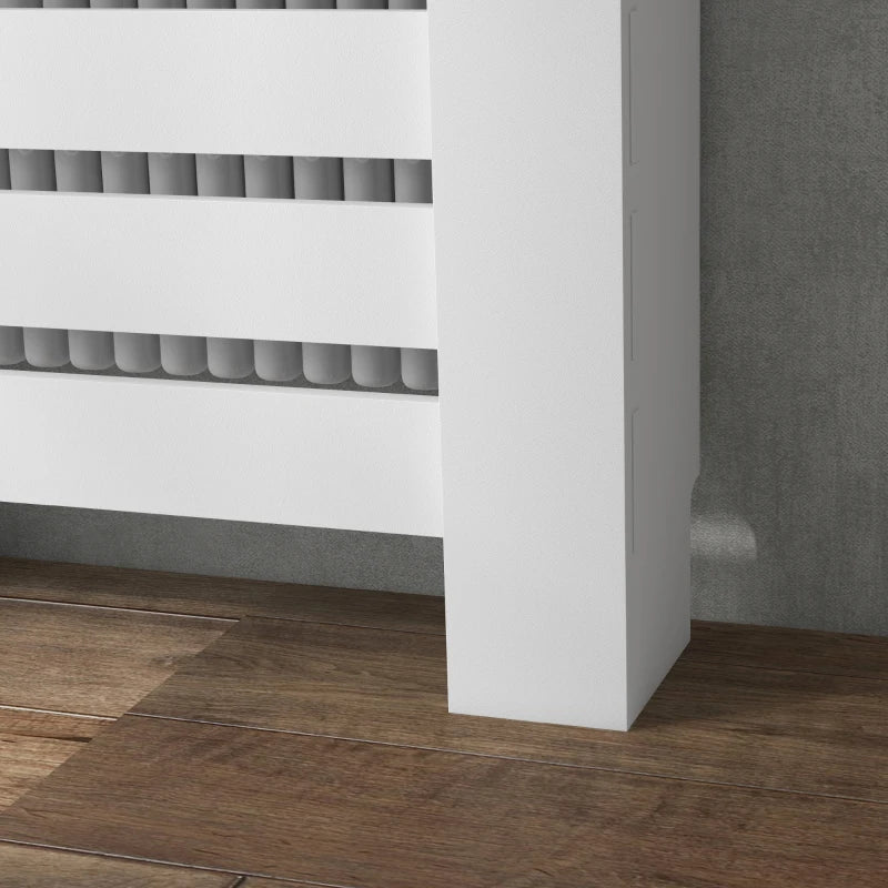 Elegant White Radiator Cover with Drawer 95.5H x 78Wcm for Home Decor