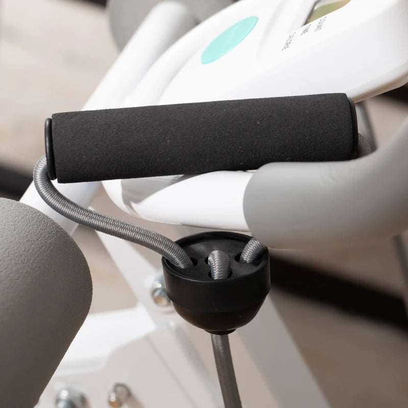 2 in 1 Core Abdominal Trainer Sit Up Bench with LCD Screen Adjustable Fitness Crunch Machine for Home Gym