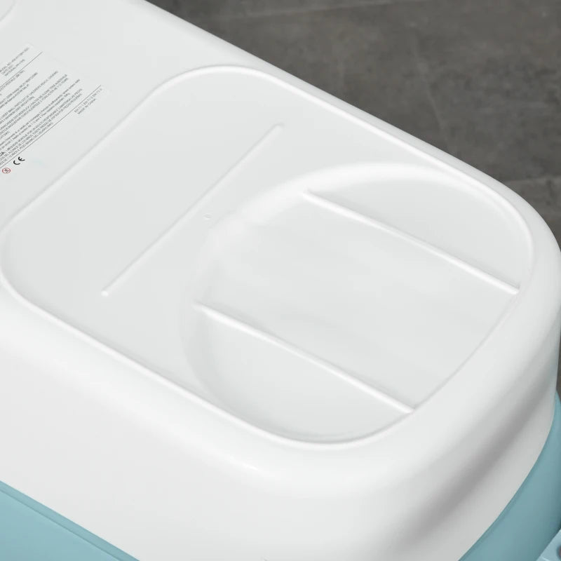 Foldable Kids Bathtub with Lid - Large Freestanding Bath Tub for Toddlers & Teens (Ages 1-12) - Home Sauna