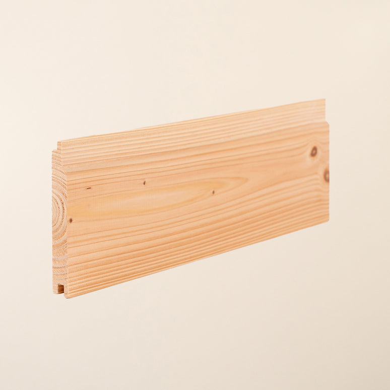 Home-Grown British Larch Shadow Gap Board – 145mm x 19mm – Natural Exterior Timber Cladding