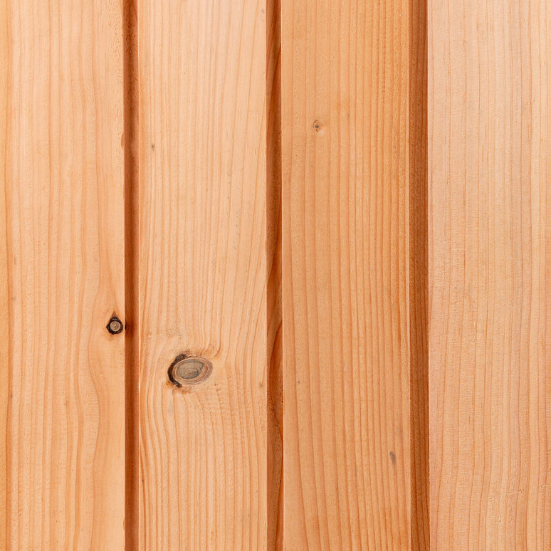 British Larch Shadow Gap Cladding Board – 95mm x 19mm – Smooth Planed Home-Grown Timber