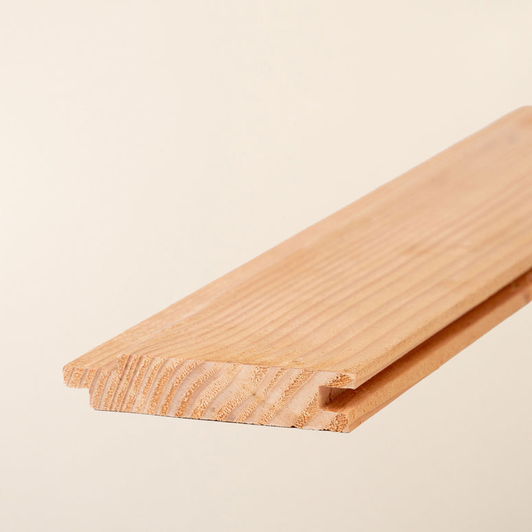 British Larch Shadow Gap Cladding Board – 95mm x 19mm – Smooth Planed Home-Grown Timber