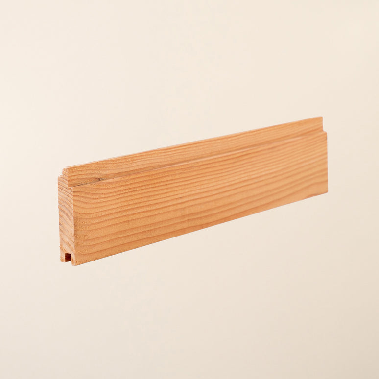 British Larch Shadow Gap Cladding Board – 95mm x 19mm – Smooth Planed Home-Grown Timber
