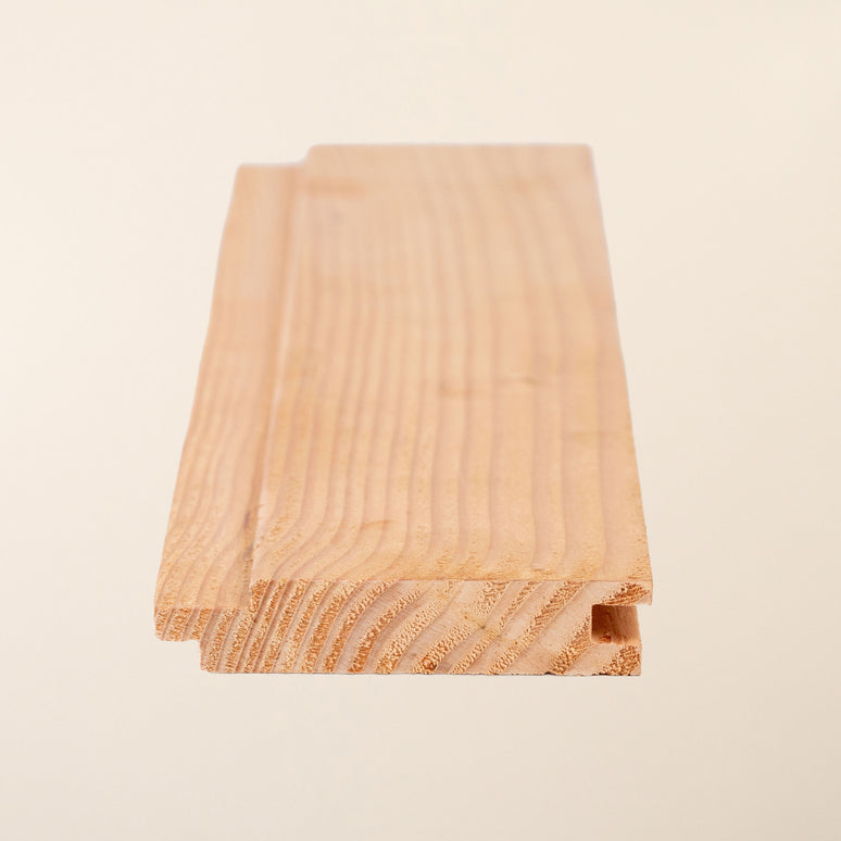 British Larch Shadow Gap Cladding Board – 95mm x 19mm – Smooth Planed Home-Grown Timber