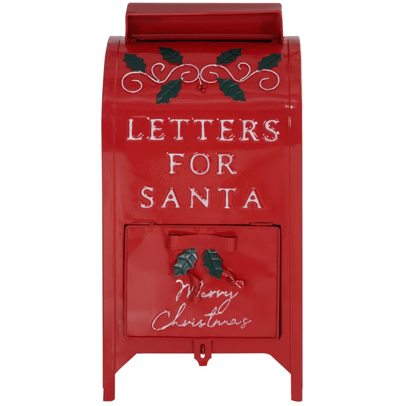 A5 Christmas Letter Postbox - Festive Red & White Design for Holiday Mail, Perfect for Letters to Santa