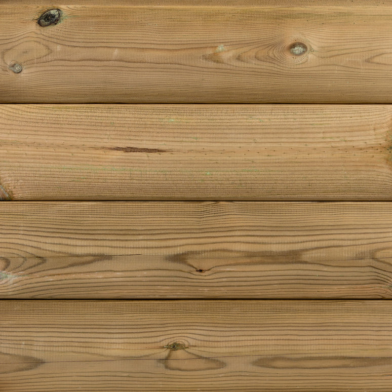 Pressure-Treated Redwood Loglap Board – 119mm x 21mm – Exterior Timber Cladding