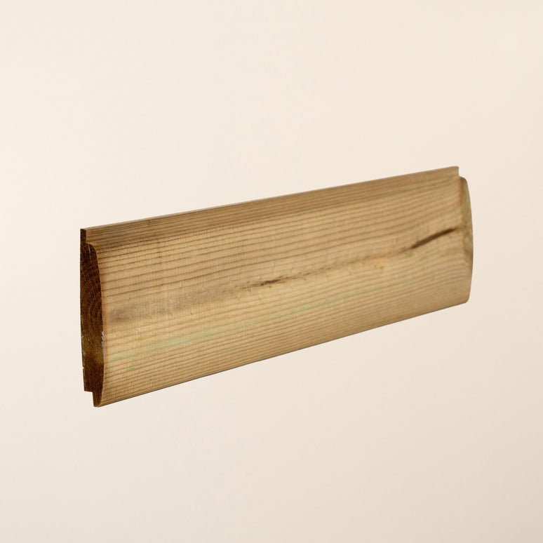 Pressure-Treated Redwood Loglap Board – 119mm x 21mm – Exterior Timber Cladding
