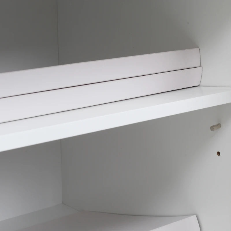 Vinsetto Mobile Printer Stand with Storage Drawer & Open Shelf - Home Office Cabinet, 60cm x 39cm x 80cm, White