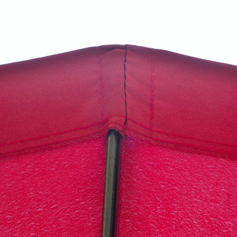 Red 2.5m Garden Parasol Umbrella with Crank & Tilt, Outdoor Sun Shade