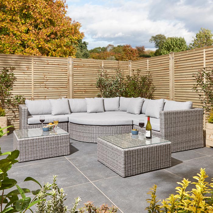 Outdoor Marbella Rattan Corner Sofa Set