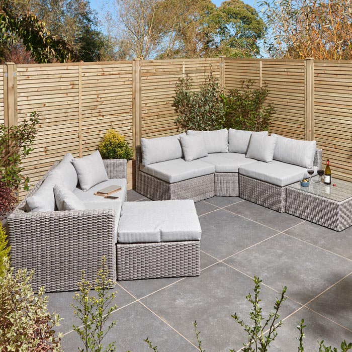 Outdoor Marbella Rattan Corner Sofa Set