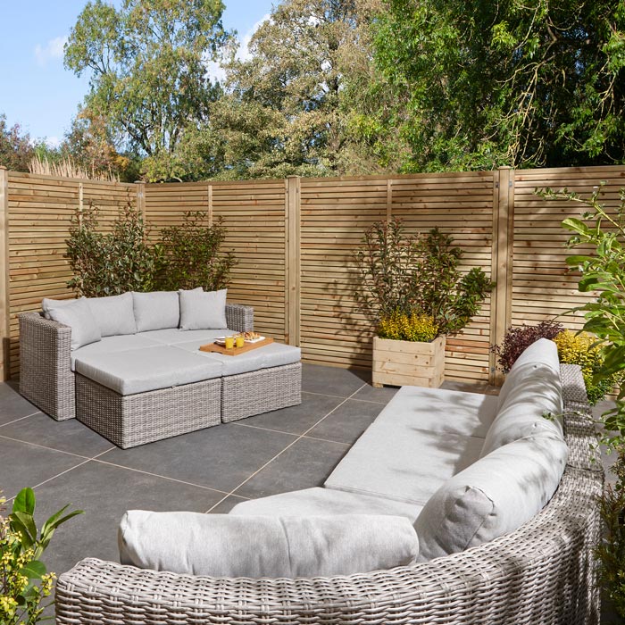 Outdoor Marbella Rattan Corner Sofa Set