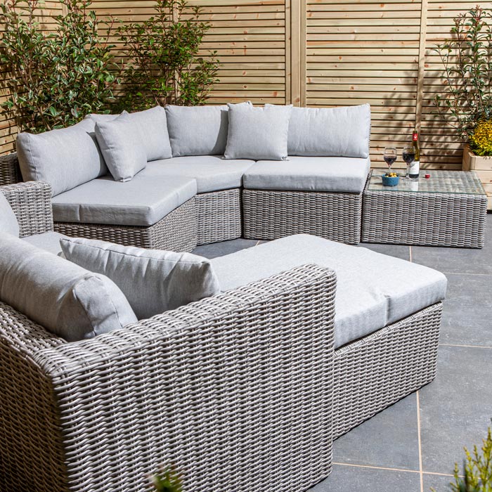 Outdoor Marbella Rattan Corner Sofa Set