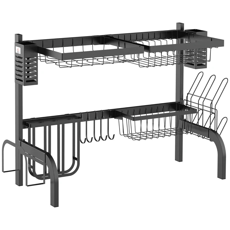 65cm Modular Over-Sink Drying Rack - Space-Saving Kitchen Organizer for Dishes, Pots, and Utensils - Adjustable Design