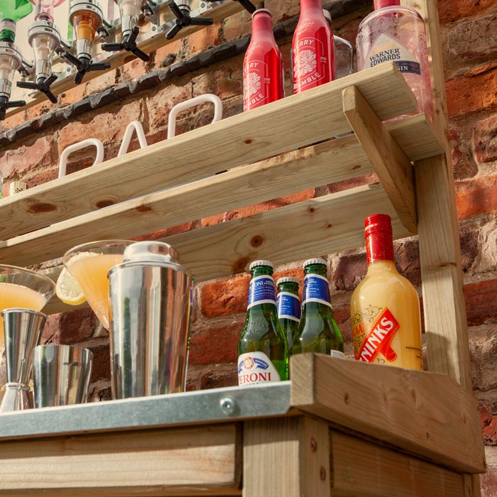 Outdoor Wooden Mini Bar for Garden Parties