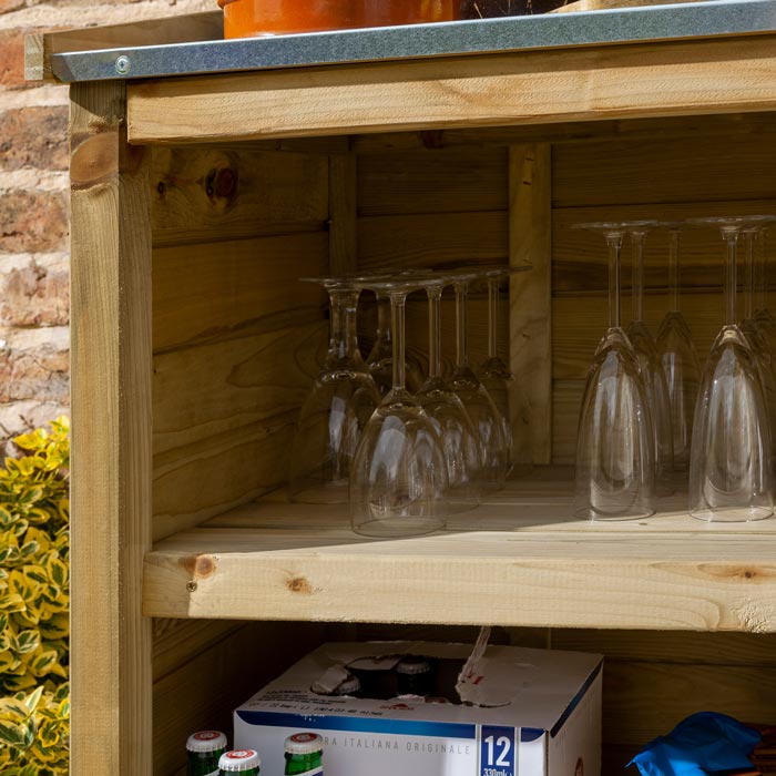 Outdoor Wooden Mini Bar for Garden Parties