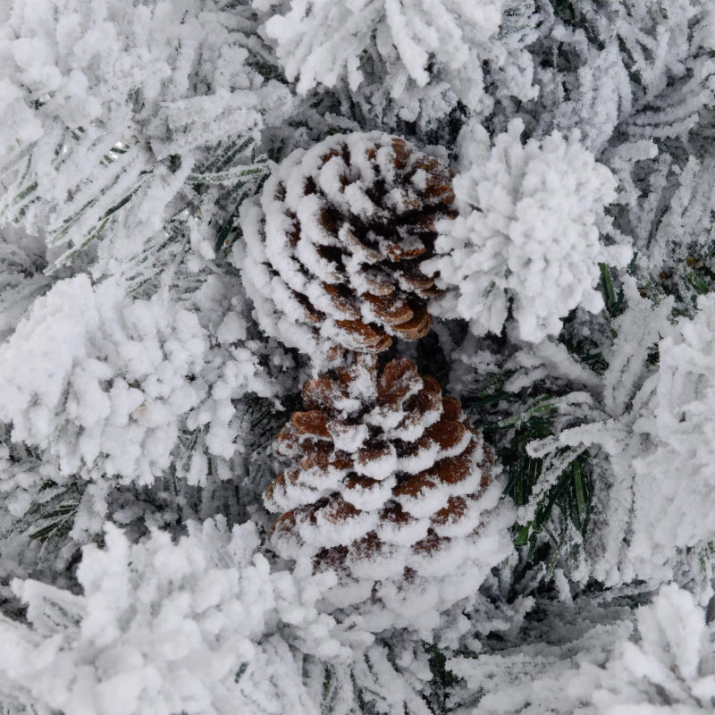 3ft Snowy Tabletop Christmas Tree with LED Lights - Perfect Holiday Decor for Home, Office, or Festive Events