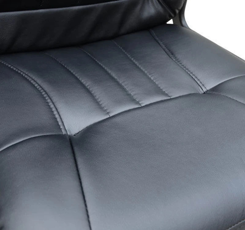 Swivel Executive Office Chair PU Leather Computer Desk Chair Adjustable Height with Wheels Black