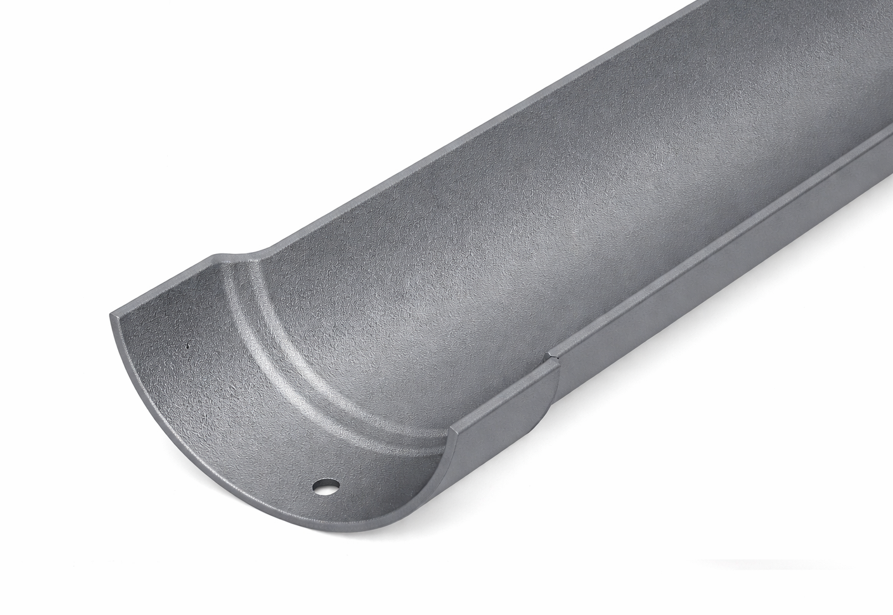 Alumasc 100mm (4") Half Round Cast Aluminium Gutter 1.83m length - One of 26 Standard Matt RAL colours TBC