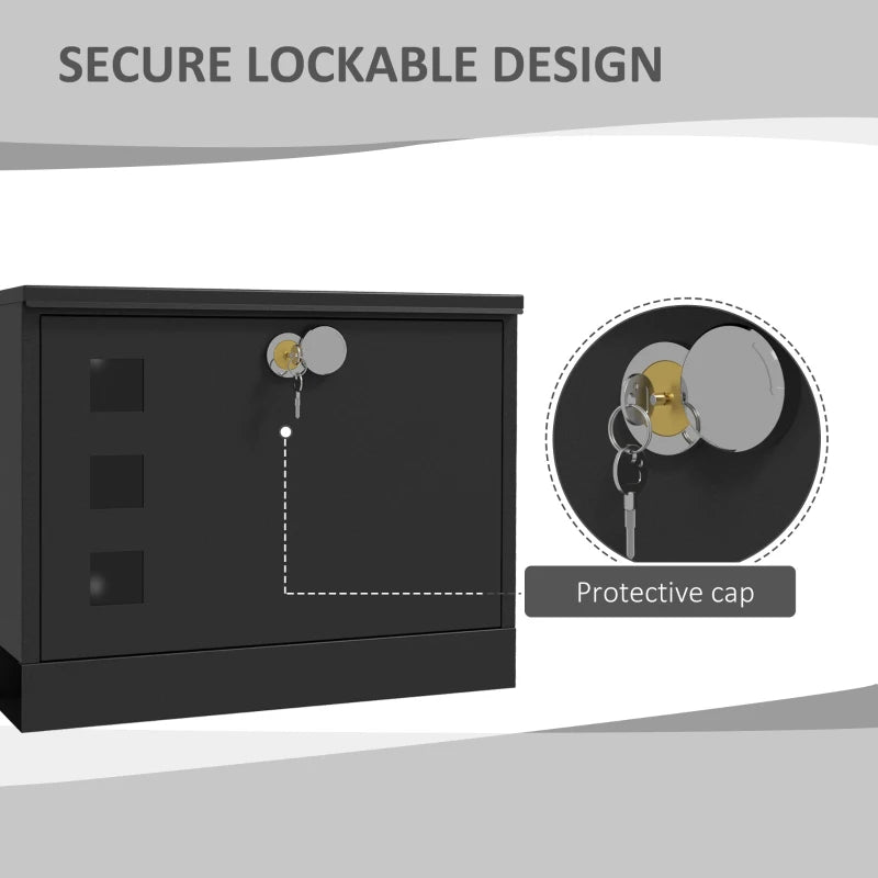 Weatherproof Wall Mounted Mailbox with Two Keys