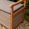 Rattan Storage Bench - Natural Colour