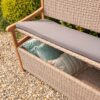 Rattan Storage Bench - Natural Colour