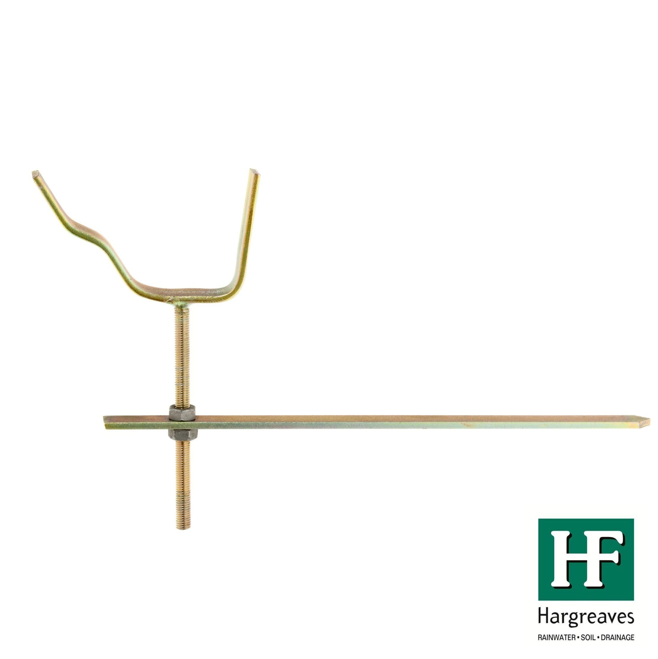 Hargreaves Cast Iron 115mm Notts Ogee Galv Rise & Fall Bracket - Prime
