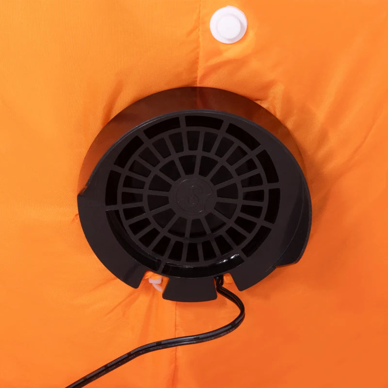 8FT Halloween Inflatables Combo - Pumpkin, Ghost & Cat with 9 LEDs - Self-Inflating Outdoor Decorations for Garden Party