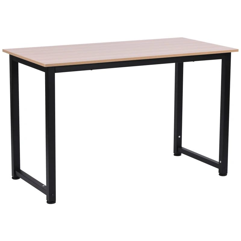 Modern Black Computer Desk - 120x60cm Writing Table Workstation for Home Office & Study, Easy Assembly, Sturdy Metal Frame