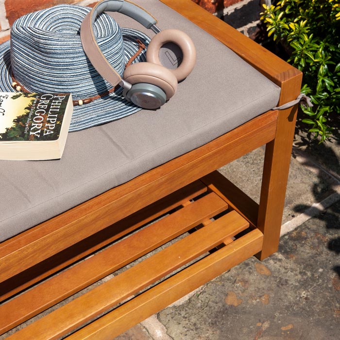 Outdoor Wooden Bench - Stylish Design