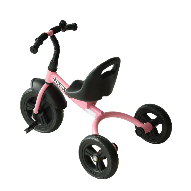 Pink Kids Trike - Toddler Tricycle for 1.5-4 Years - 3-Wheel Ride-On Bike for Children
