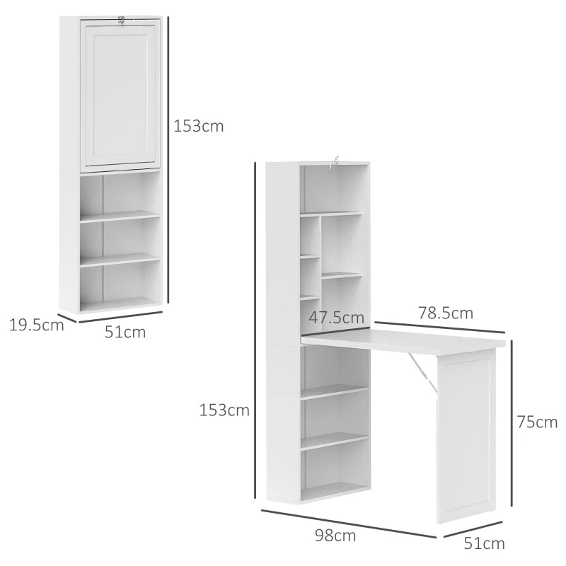 Modern Three-Part Work Desk with Storage & Writing Board - Stylish White Home Office Furniture for Productivity