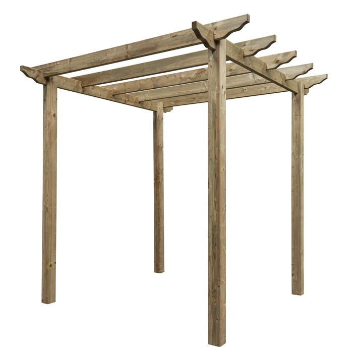 Freestanding Wooden Pergola - 2760 x 2400 x 2400mm