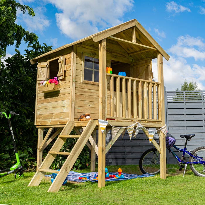 Wooden Lookout Tower for Kids