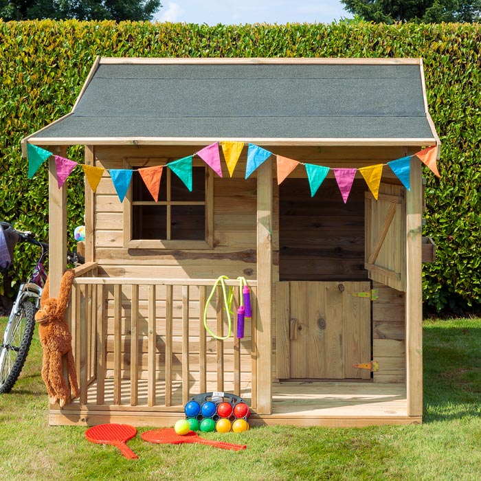 Outdoor Wooden Saloon Bar