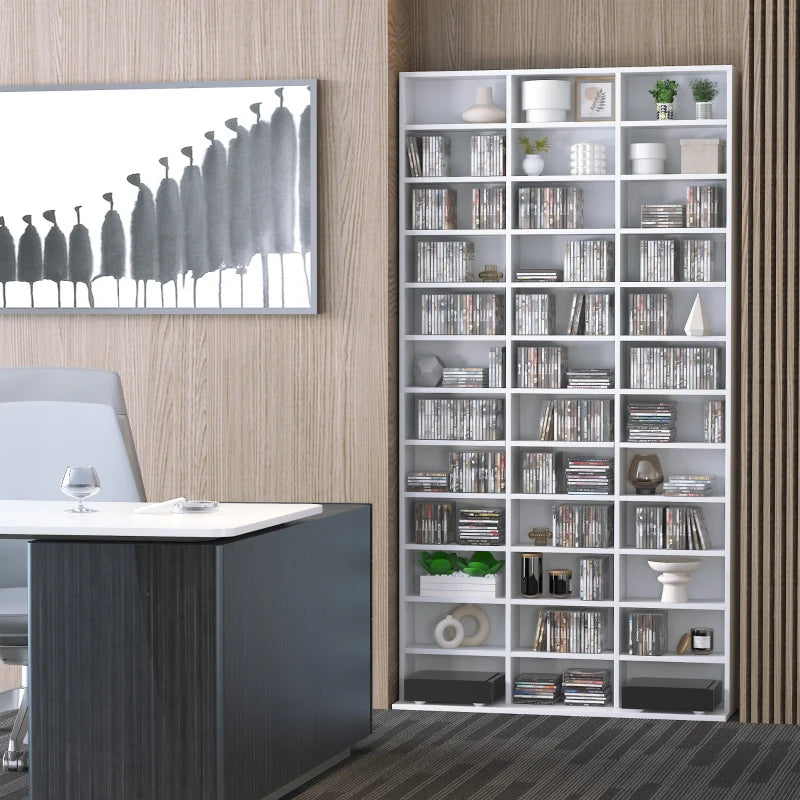 33 Adjustable Compartment Storage Unit - Versatile White Organizer for Home, Office, and Craft Supplies - Space-Saving Design