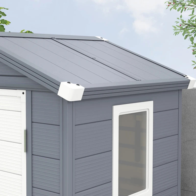 4ft x 3ft Grey Storage Shed