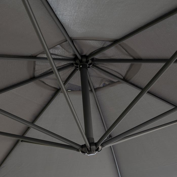 Metal Overhang Parasol 3.5m - Outdoor Patio Shade