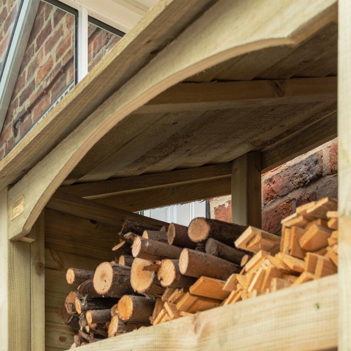 Premium Single Log Store - Outdoor Storage